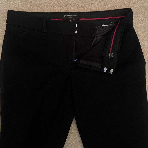 Banana Republic Black Pants Size 6 Sloan Fit - Picture 3 of 5